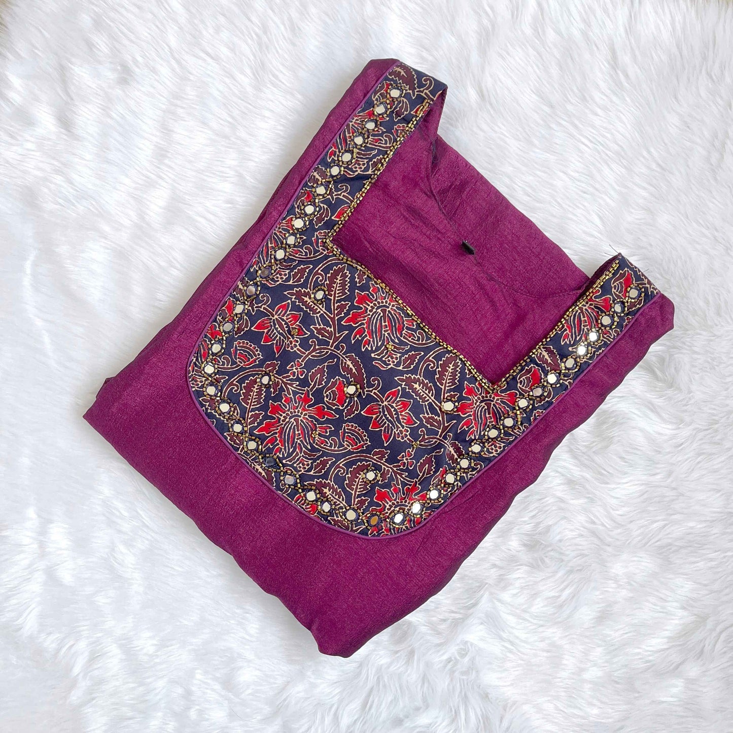 Women’s Ajarak Patch Mirror Handworked Kurtis