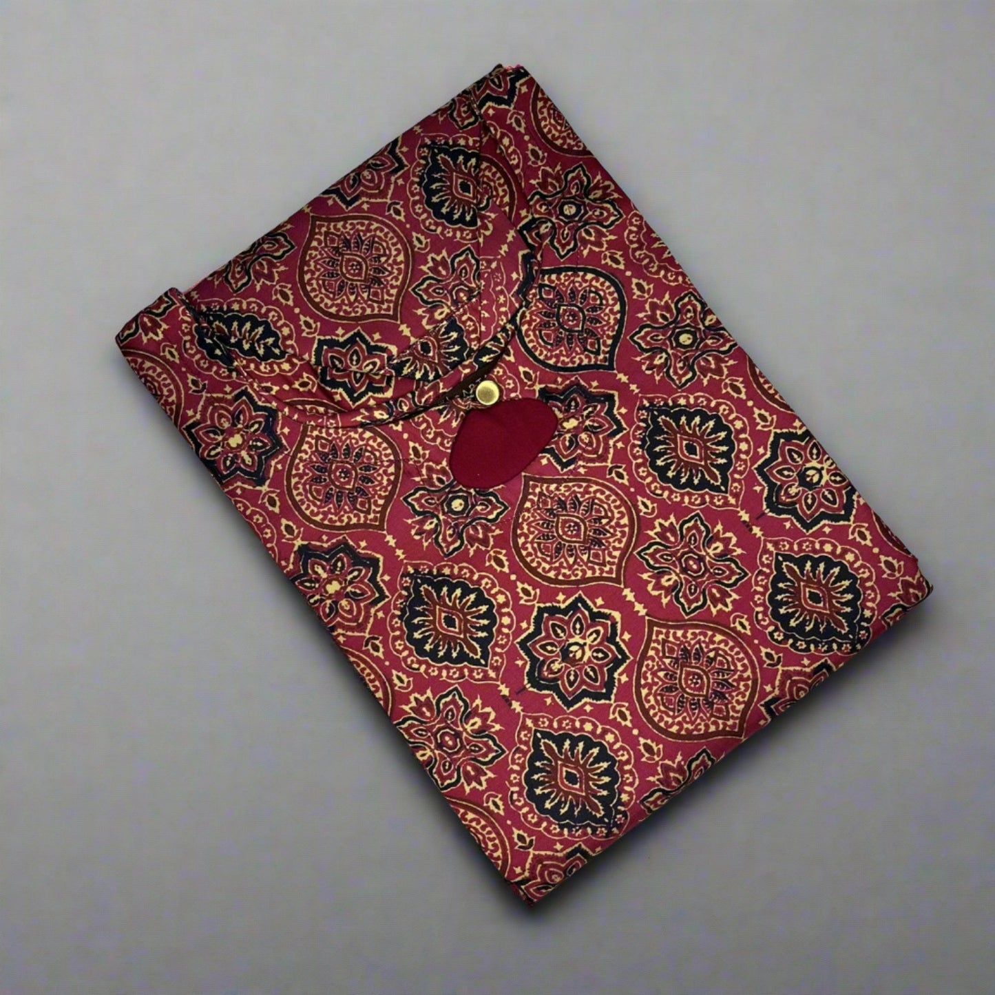 Pink Ajrakh Modal Silk Kurta