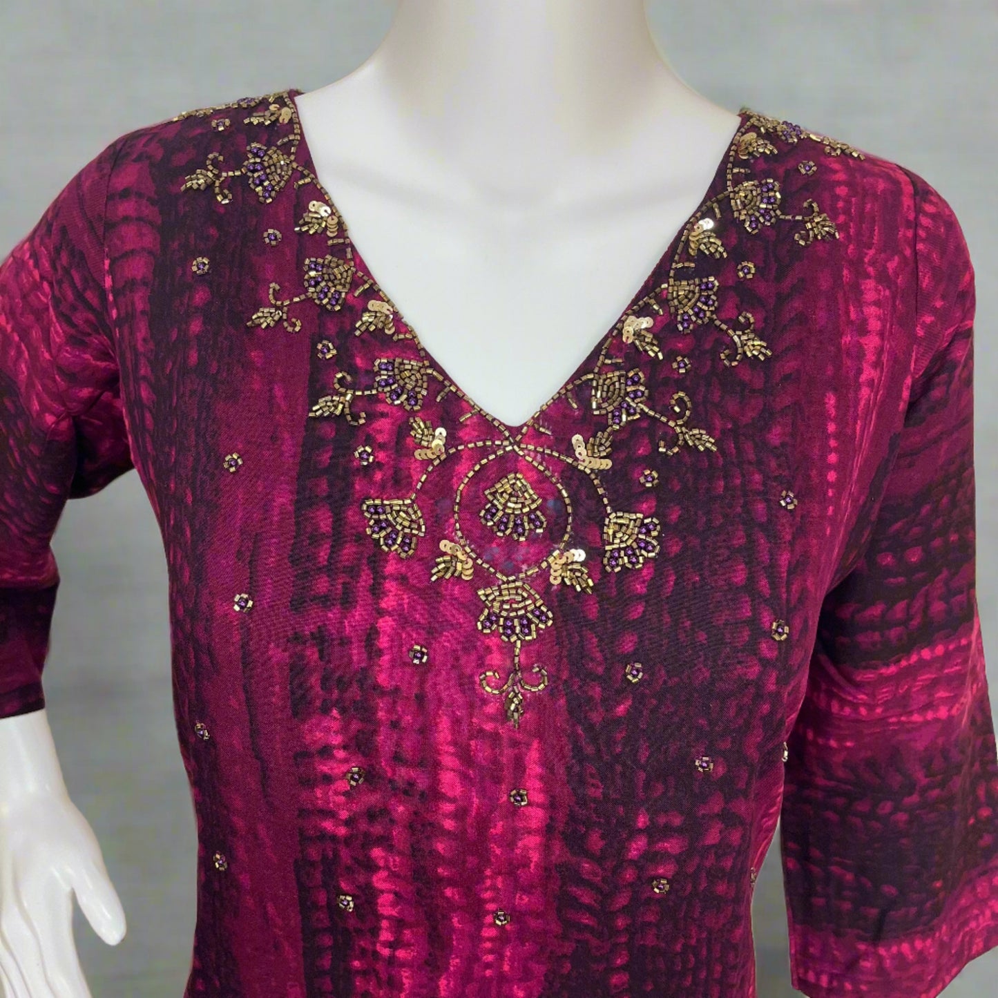 Women's Tie And Dye Handwork Kurti