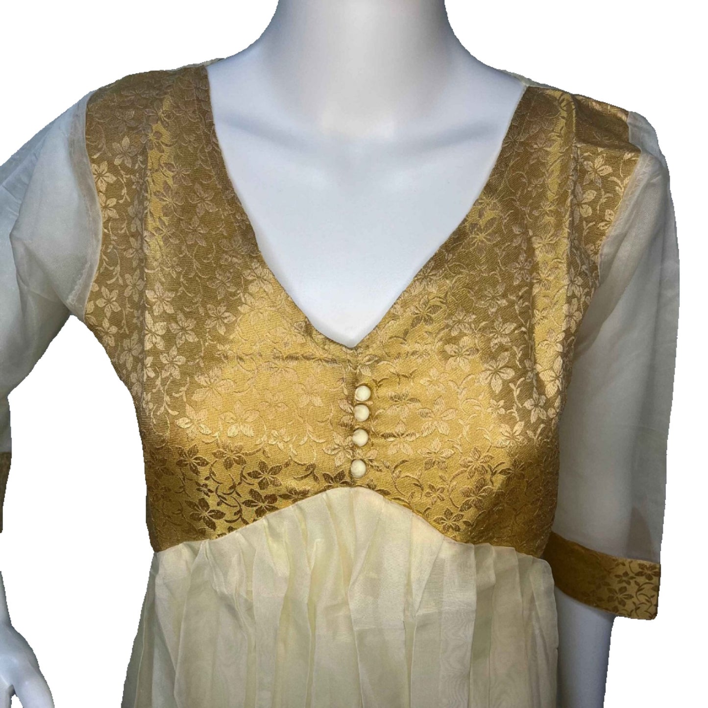 Alia Cut Tissue Flared Kurti