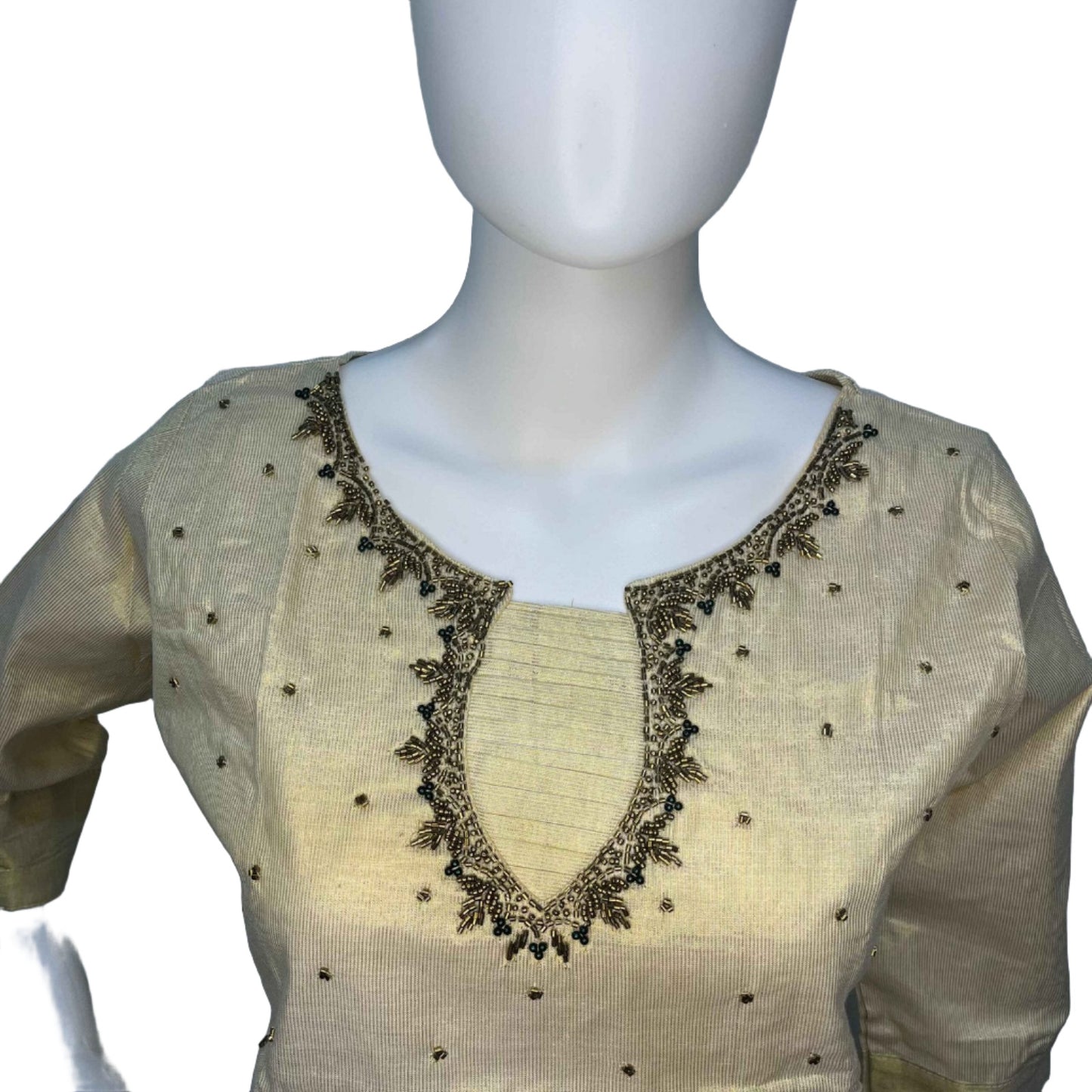 Tissue Handwork Kurti