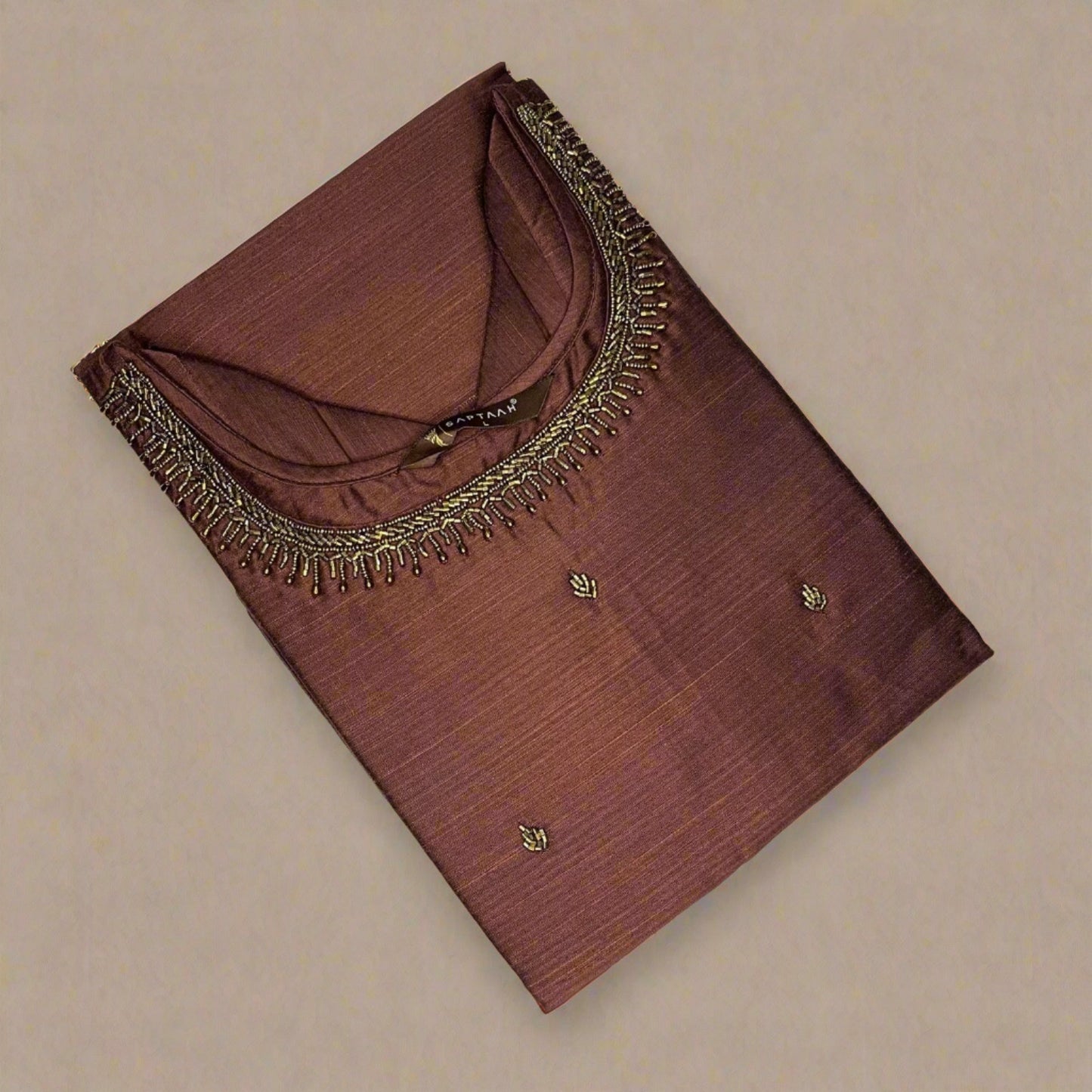 Women's Brown Handwork Kurti
