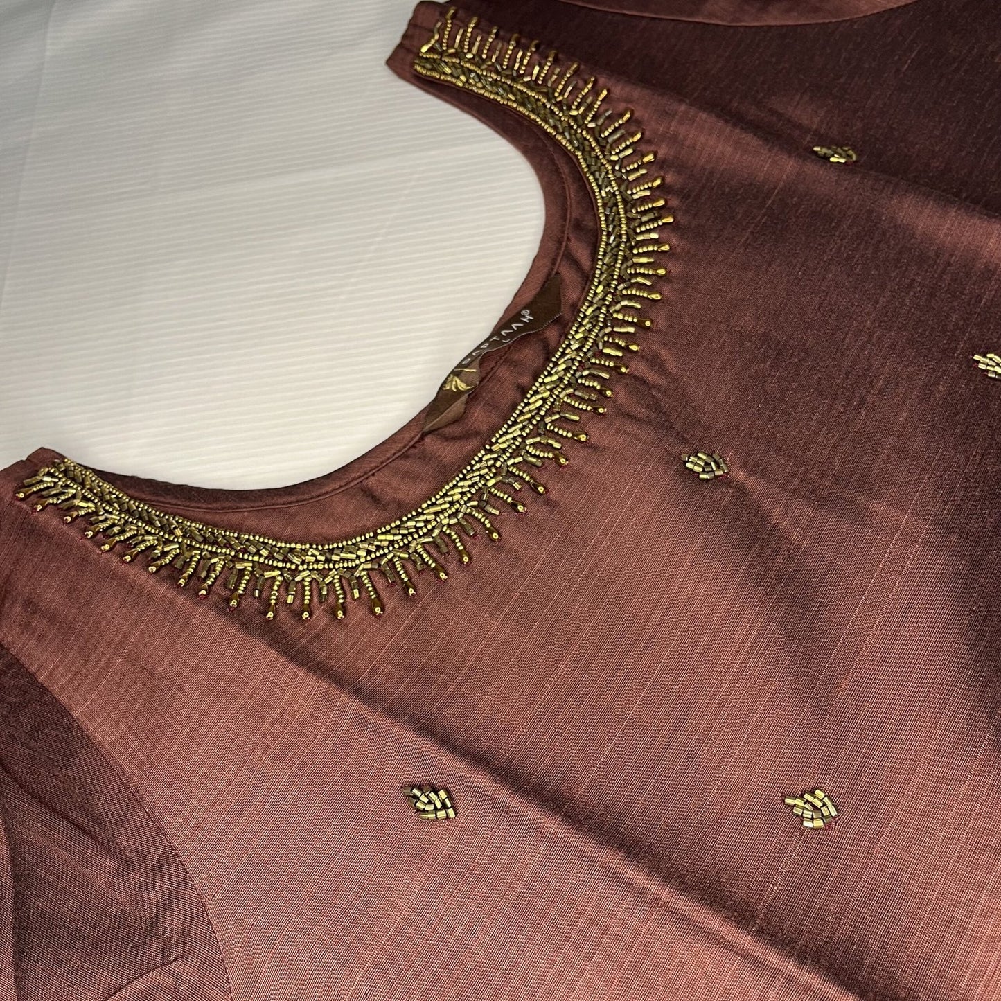Women's Brown Handwork Kurti