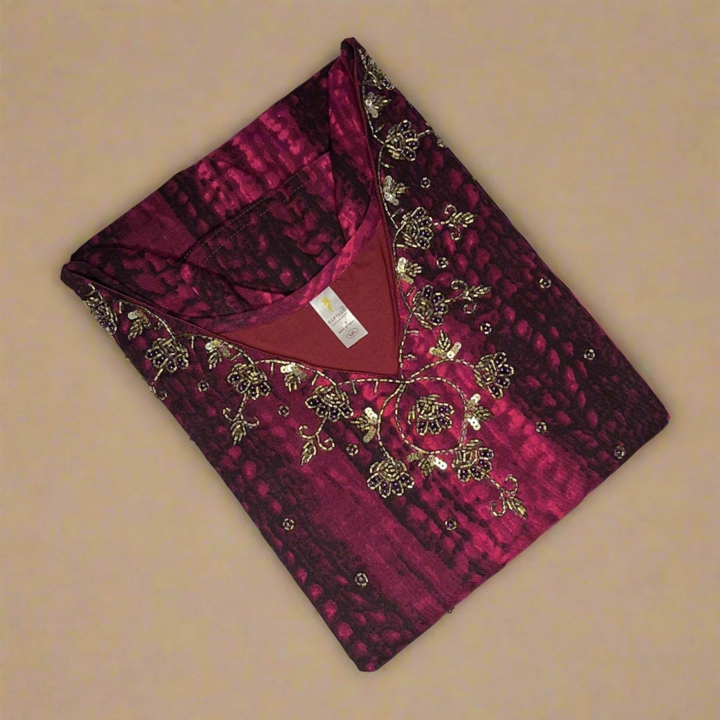 Women's Tie And Dye Handwork Kurti