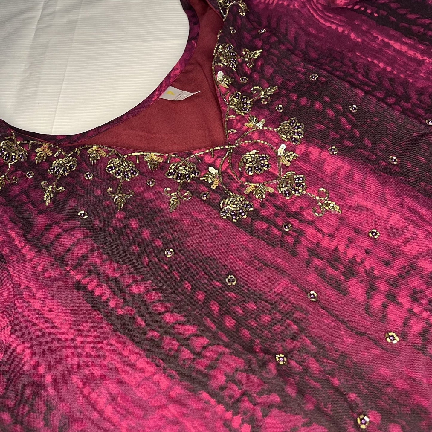 Women's Tie And Dye Handwork Kurti