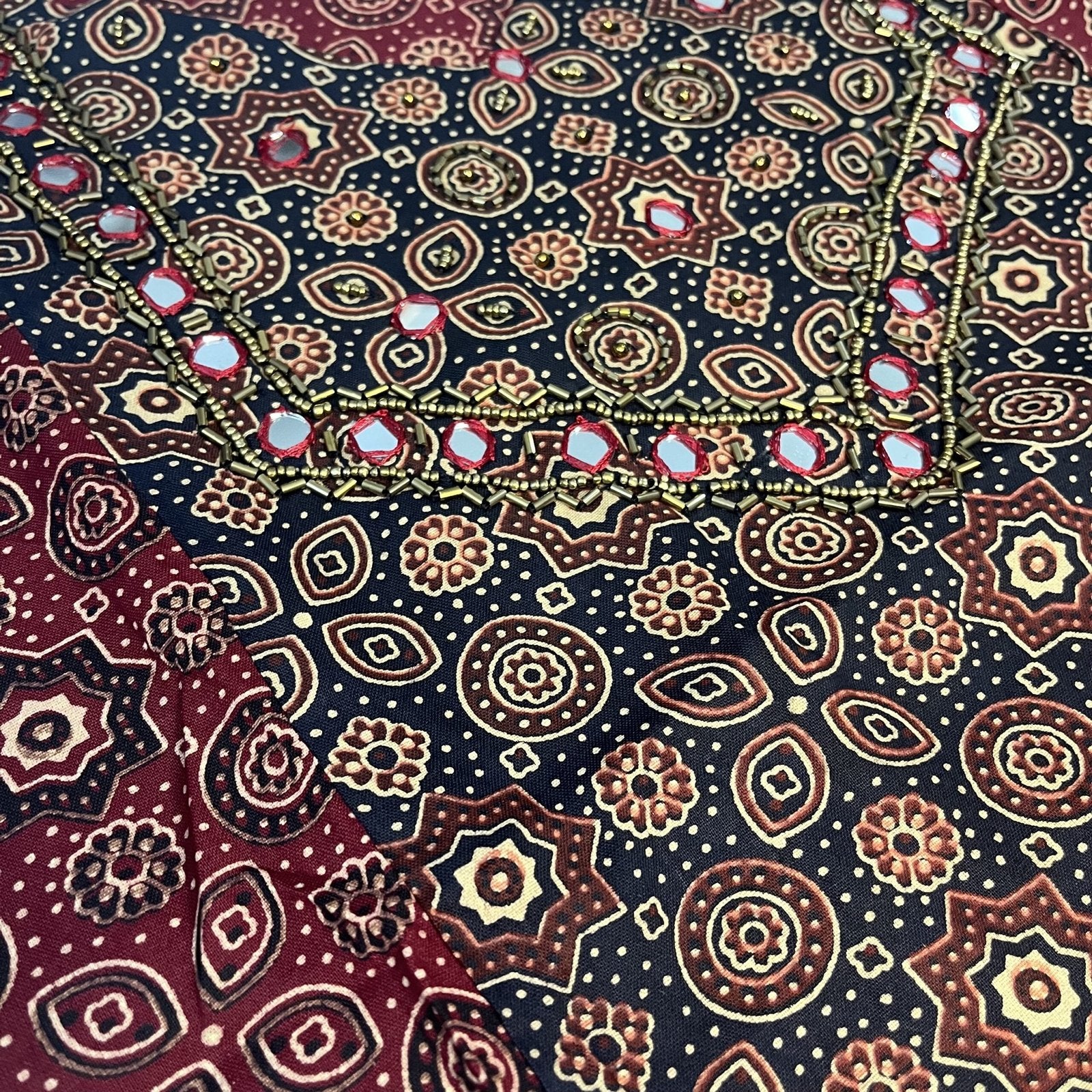 Women’s Ajrakh Cotton Printed Kurtis