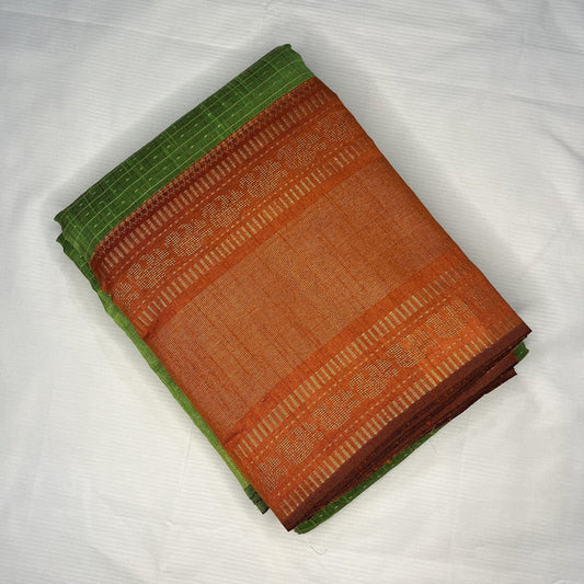 Women's Raw Silk Saree With Blouse Piece