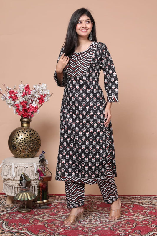 Pure cotton fabric kurti pant dress