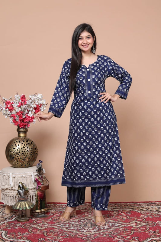 Women Viscose Rayon Kurta and Pyjama Set