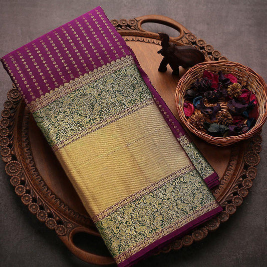 Women's Banarasi Soft Lichi Silk Kanjivaram Style Designer Bridal Saree With Blouse Piece
