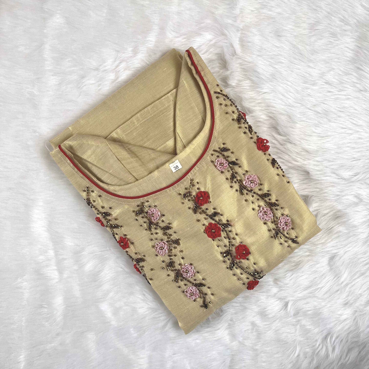 Women's Stylish Tissue Cotton Kerala Traditional Kurti