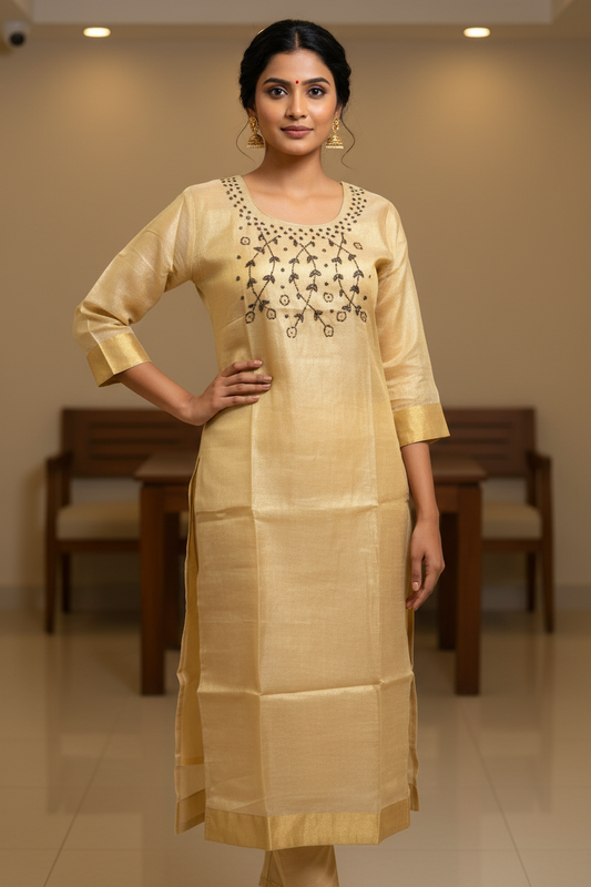 Golden Kurti - Pose 2