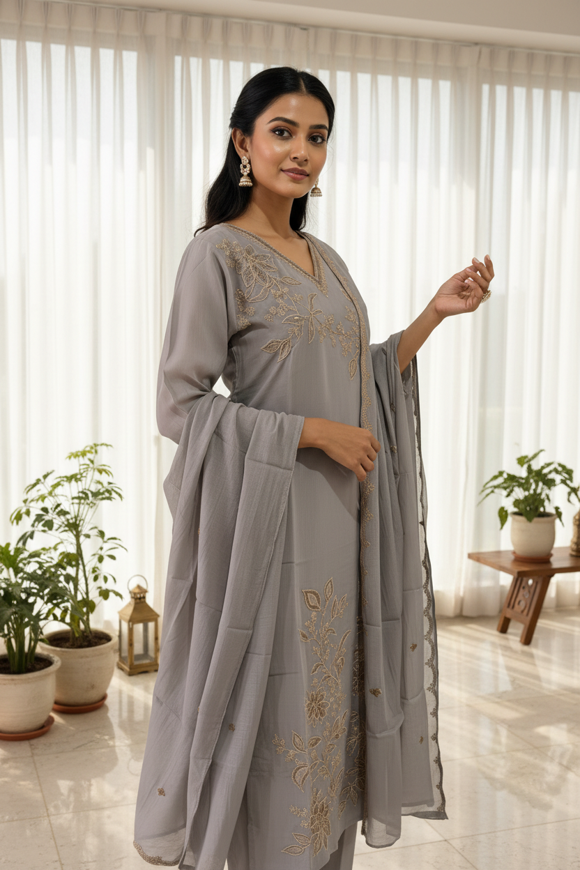 Grey Suit - Modern Home Pose 2