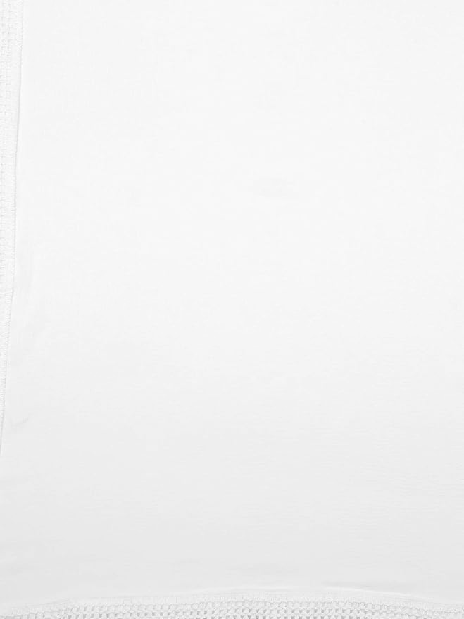Close-up of a white fabric texture