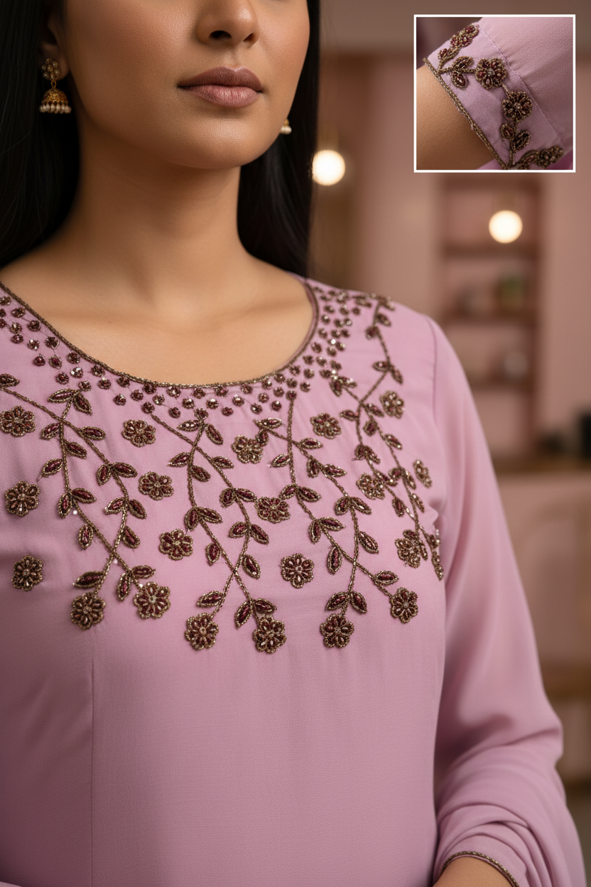 Pose 4 – Handwork Embroidery Close-Up