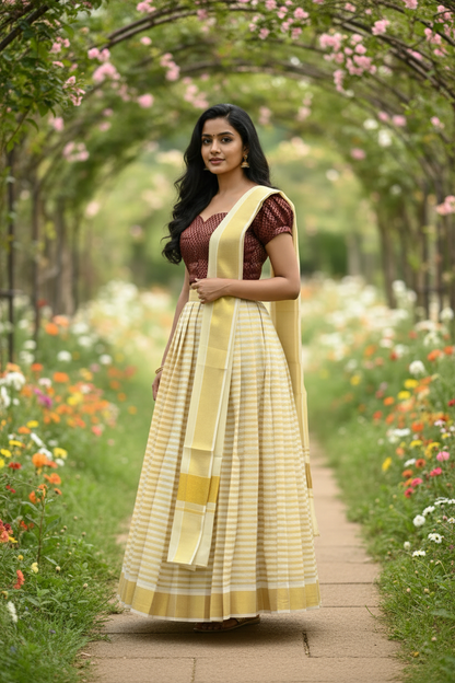 Three-Quarter Angle – Blouse Fit & Skirt Volume