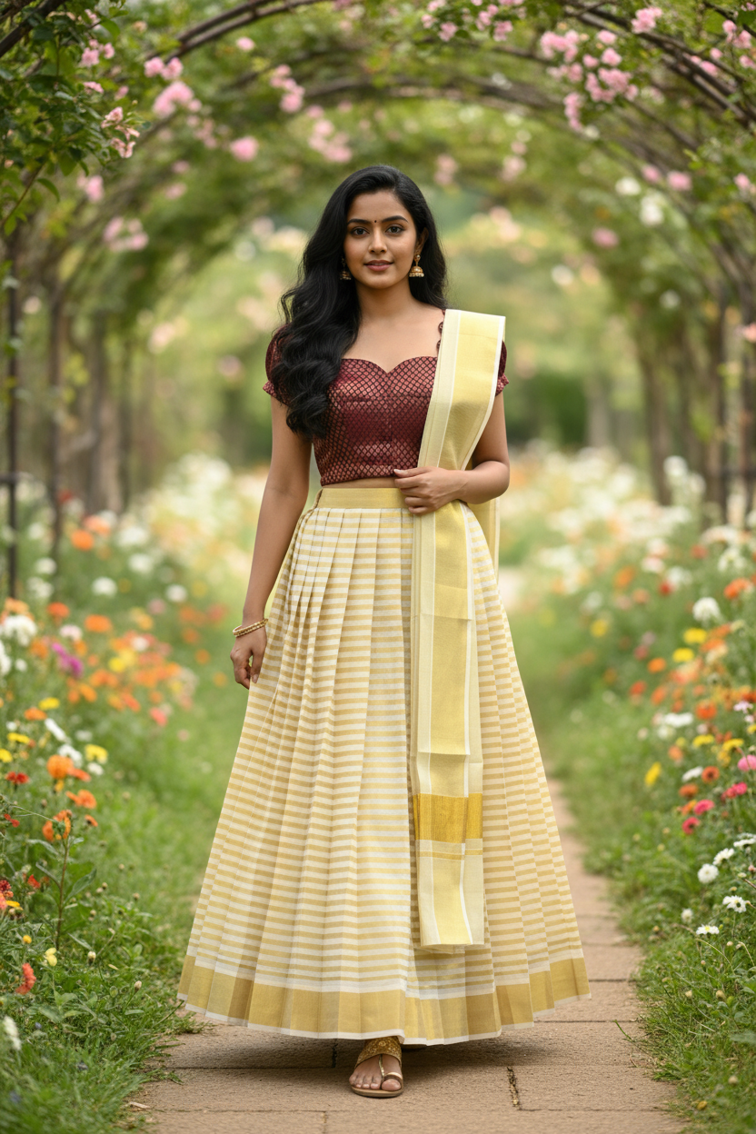 Walking Pose – Dupatta Flow